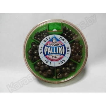 Набор грузил Pallini 110г, 0.3-1.5г